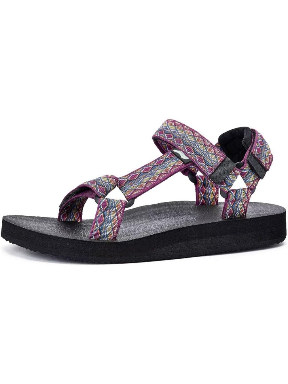 Women's Purple Arch Yoga Mat Insole Light Weight Outdoor Hiking Sandal Shoes